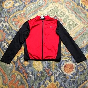 Red sports sweatshirt